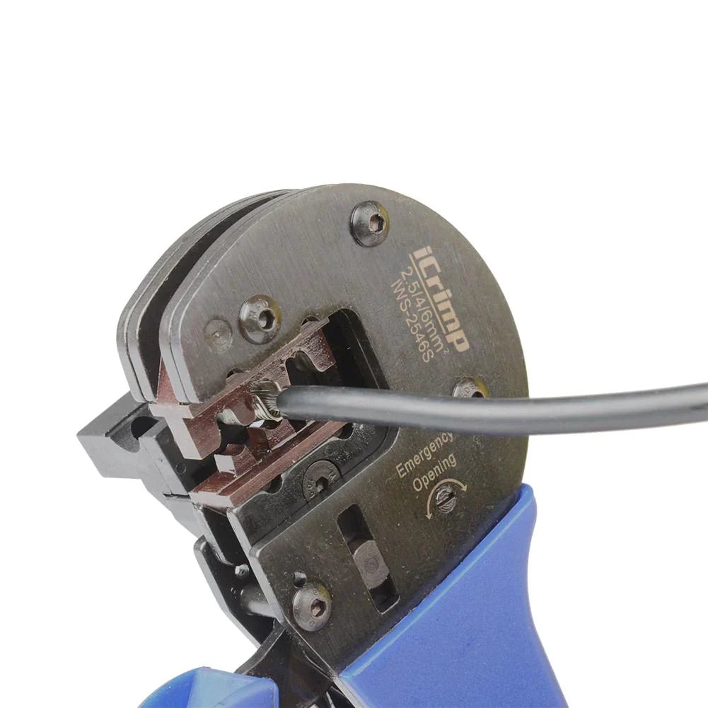 IWS 2546S Solar Crimping Tool for AWG14-10 (2.5/4/6.0mm²) Solar Panel PV Cables with Pin Locator - Professional Solar Installation Tool for Solar Panel Wiring and PV System Maintenance