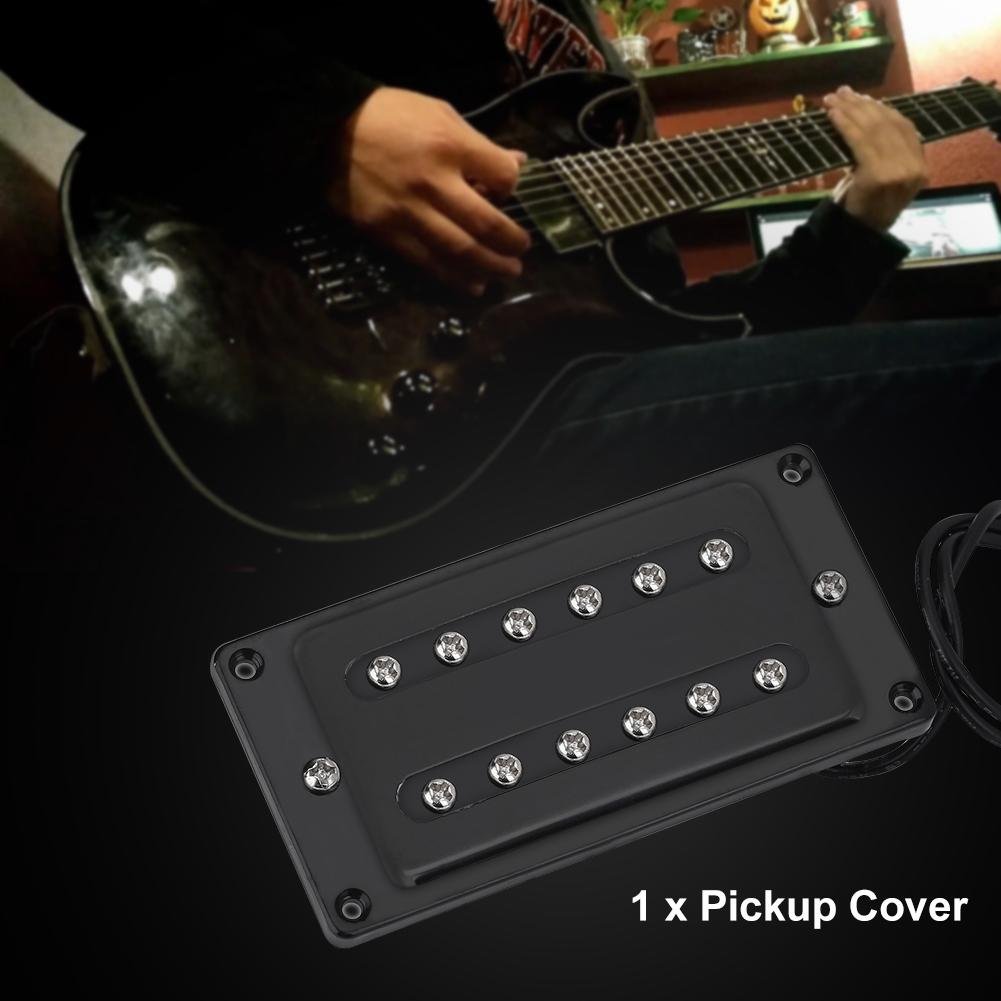 BNineteenteam Brass Humbucker Pickup Cover - 2 Slot Electric Guitar Pickup Replacement Part for Enhanced Tone & Durability | Perfect for Gibson, Fender & DIY Guitar Upgrades