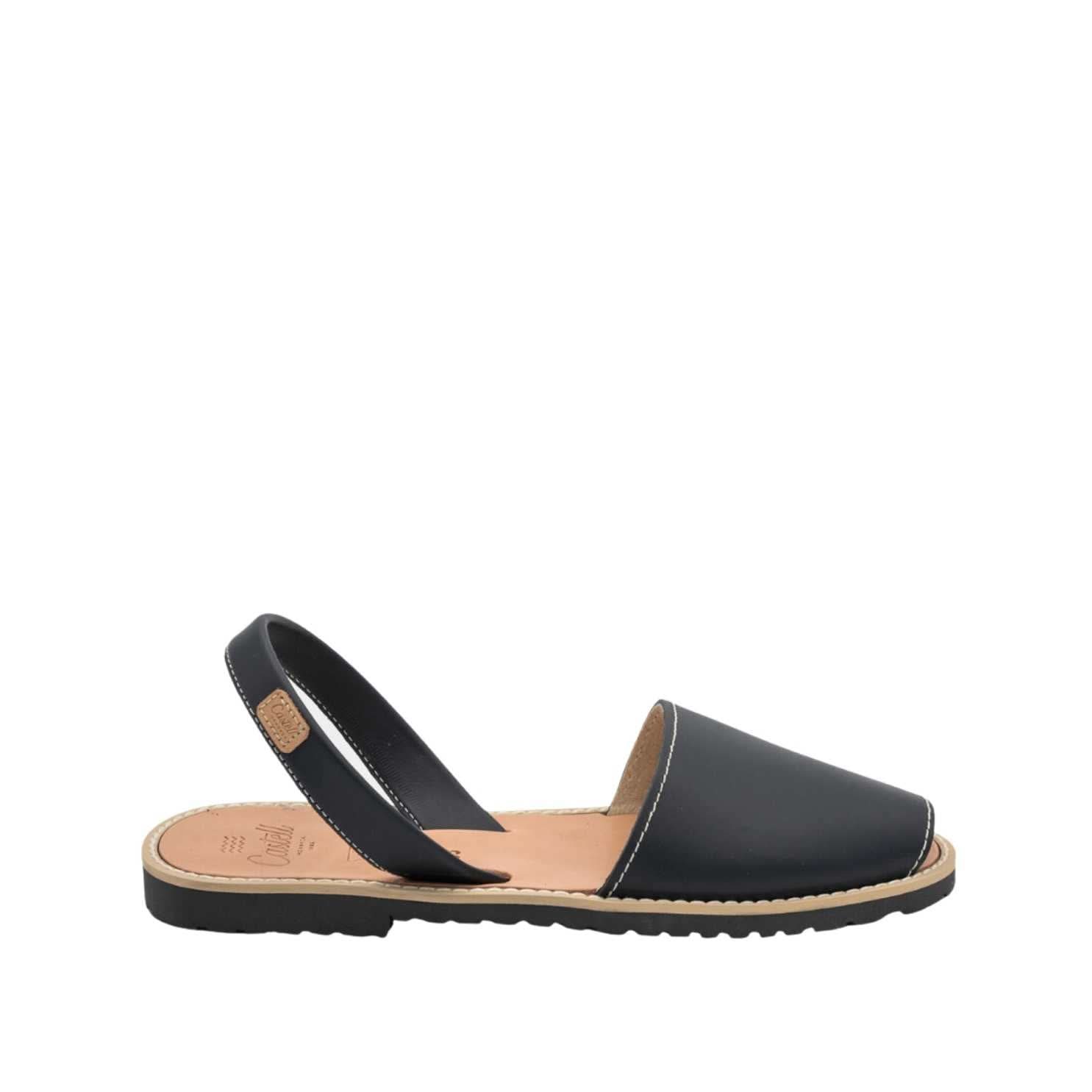 Women's Standard Basic Leather Menorcan Sandals with Open Toe - Madona 1056 Piel | Comfortable Summer Casual Shoes for Beach, Vacation & Everyday Wear