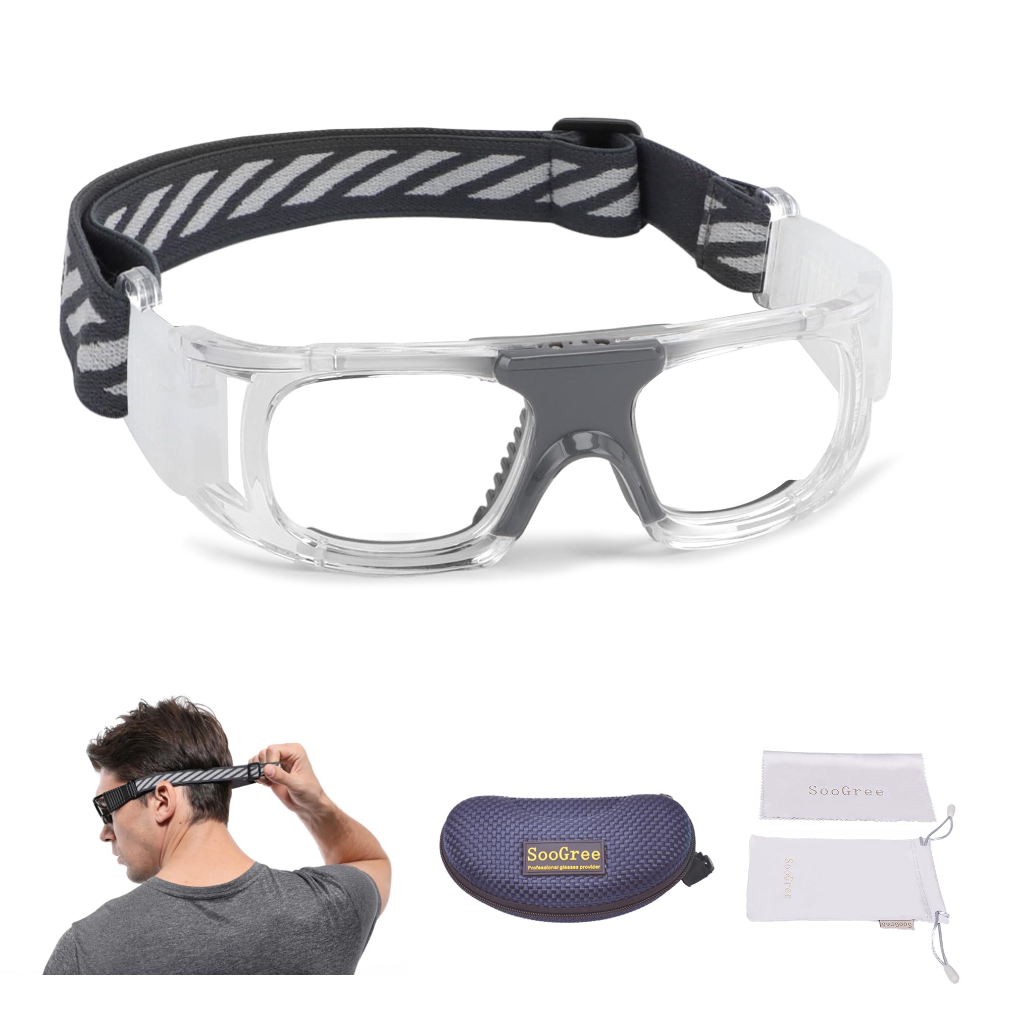 Anti-Fog Sports Goggles for Men - Protective Basketball Eyewear with Clear Vision - Perfect for Basketball, Cycling & Outdoor Sports Activities