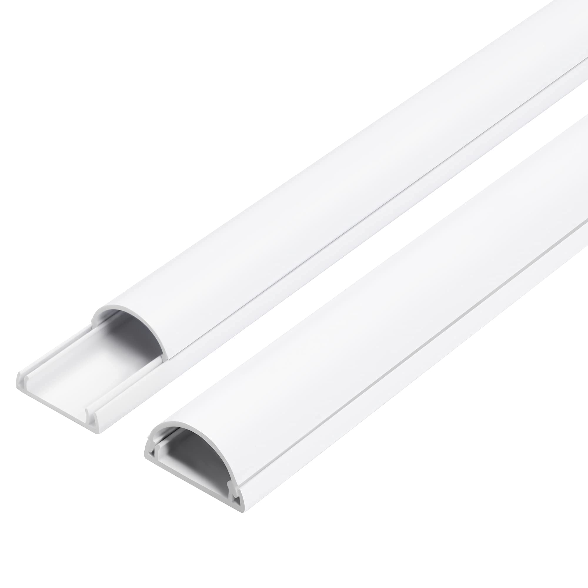 ZhiYo 78-inch Cable Concealer Kit for Wall Mounted TV - 31.5-inch Cord Cover Channel System - Hide Wires for Home Theater, Gaming Setup & Office Organization (White)