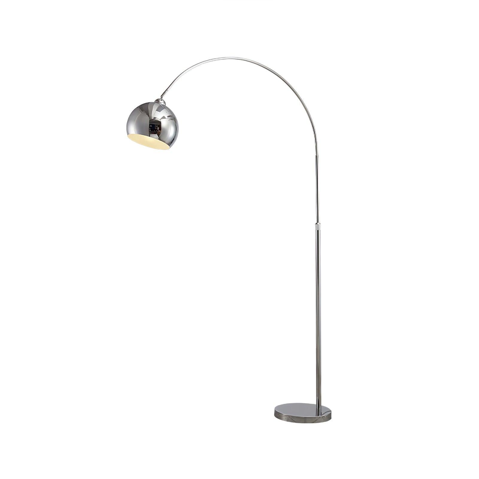 Modern Angler Floor Lamp with Adjustable Swing Arm - Dimmable LED Reading Light for Living Room, Bedroom & Office - Perfect for Reading, Working & Relaxing
