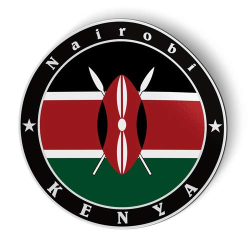 Kenya Flag Stickers and Tees - 5