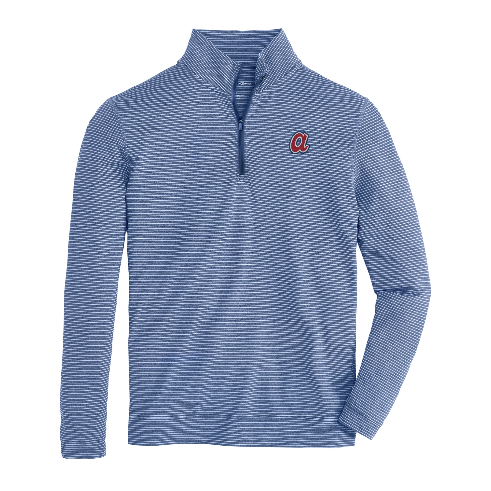 Atlanta Braves Cooperstown Flow Stripe Performance 1/4 Zip Pullover - MLB Baseball Fan Gear for Men & Women - Perfect for Game Day, Tailgating & Casual Wear