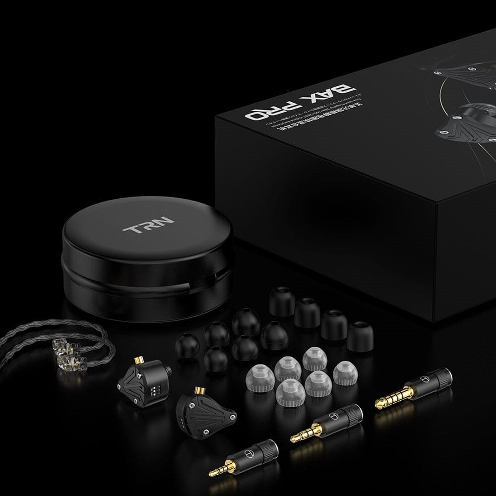 TRN BAX Pro Hybrid In-Ear Earphones with 2BA + 1DD + 2EST Drivers - Premium Sound for Audiophiles, Music Lovers & Gaming Enthusiasts - Perfect for Studio Monitoring, Travel & Daily Commute