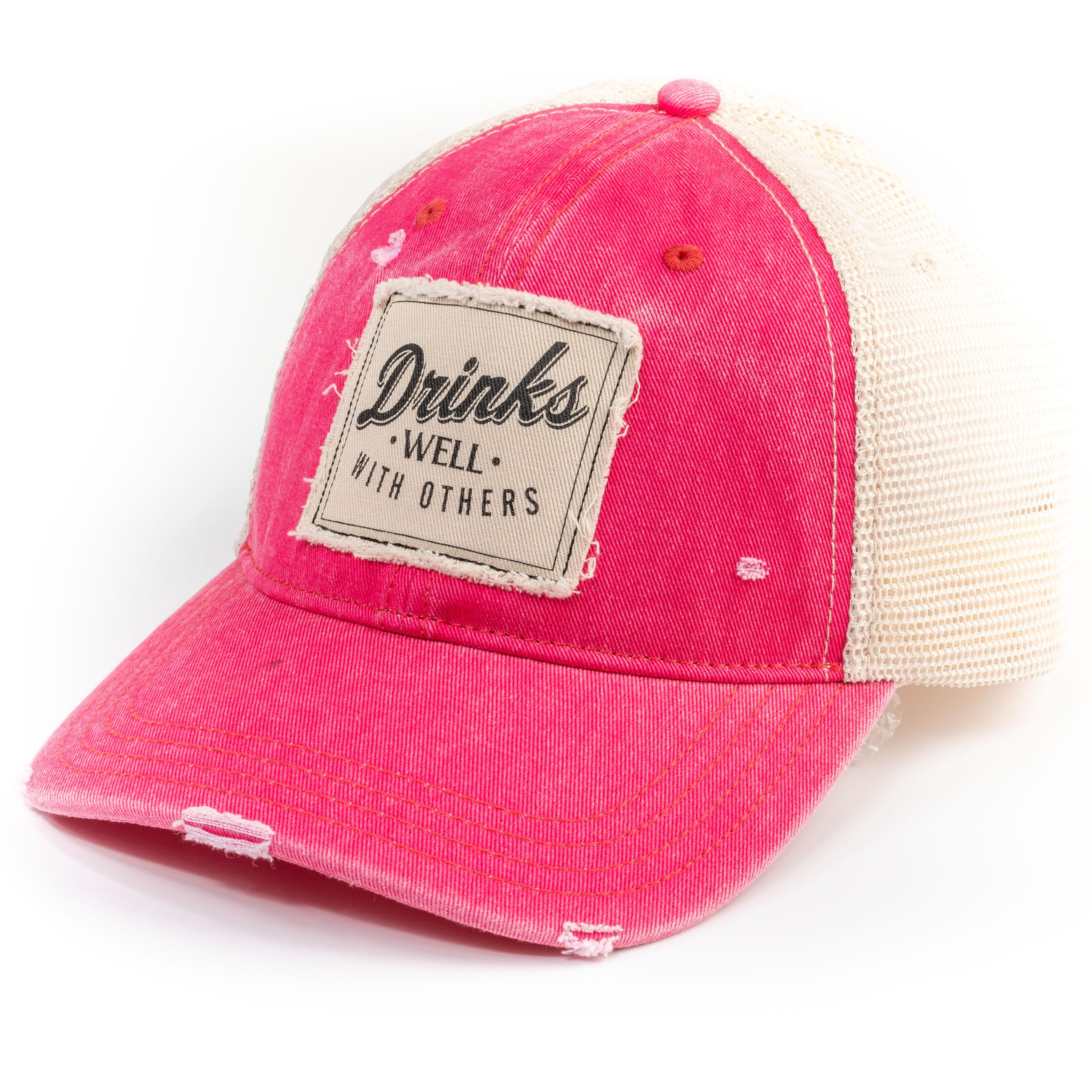 Stylish Karma Trucker Hat for Men & Women - Adjustable Snapback Cap for Outdoor Activities, Hiking, and Casual Wear