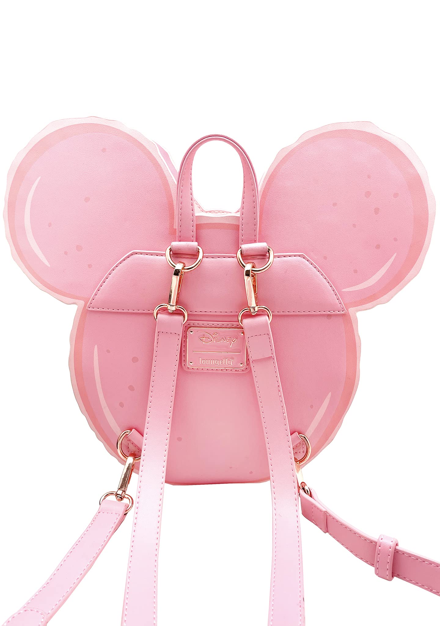 Exclusive Loungefly X LASR Disney Minnie Macaron Convertible Mini Backpack - Cute Fashion Cosplay Disneybound Fantasia Style for Women & Girls | Perfect for Theme Parks, Conventions & Daily Use