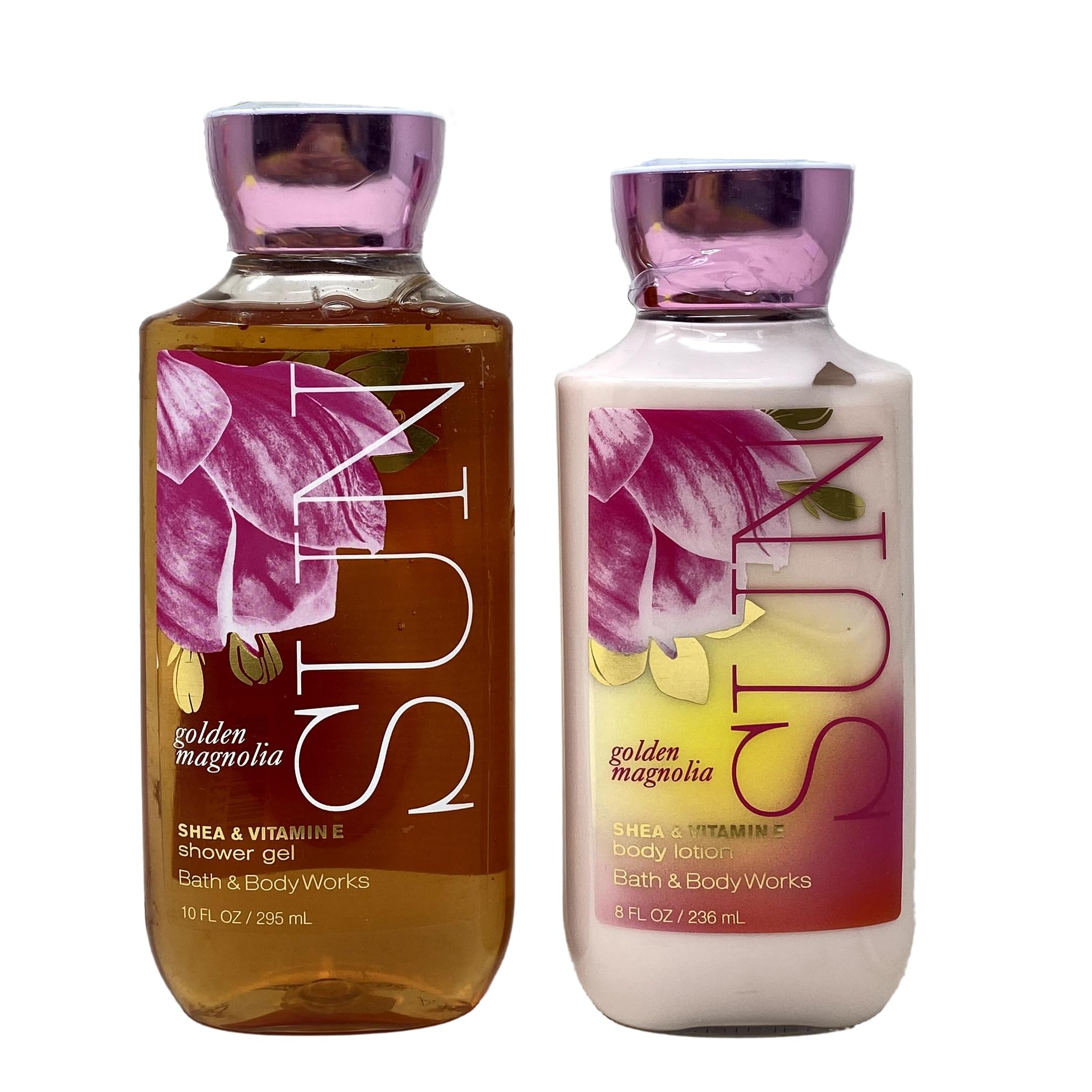 Bath & Body Works Golden Magnolia Sun Duo Set - Moisturizing Body Lotion & Refreshing Shower Gel | Floral Scent for Summer Skincare & Relaxing Bath Time