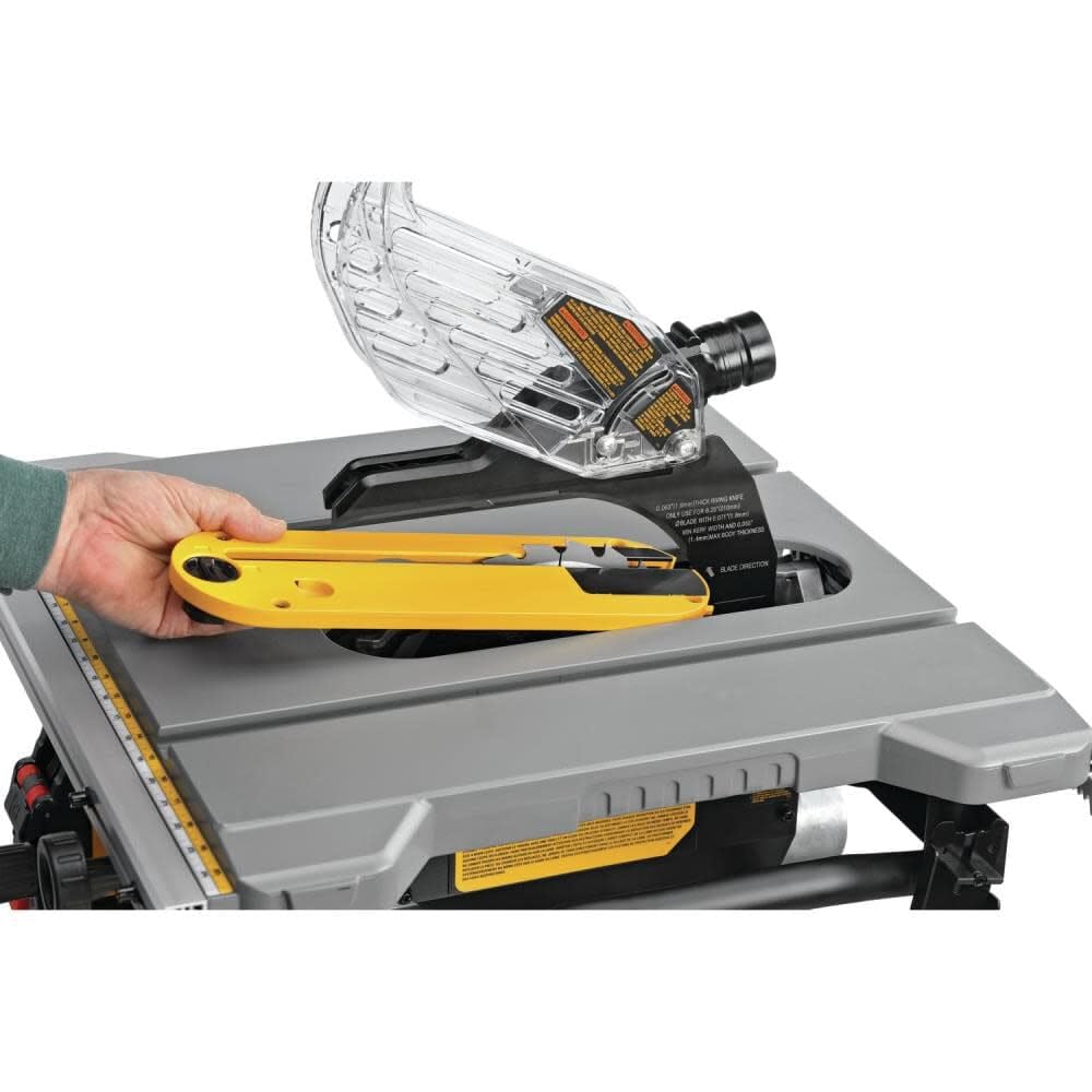 DEWALT DWE7485WS 8-1/4 Inch Portable Table Saw with Stand - 48-Degree Bevel Capacity for Woodworking & DIY Projects - Perfect for Job Sites & Home Workshops