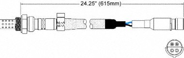 Walker Products 250-24310 4-Wire Oxygen Sensor - Universal Fit for Cars & Trucks - High Performance O2 Sensor - Improves Fuel Efficiency & Emissions - Perfect for Engine Tuning & Diagnostics