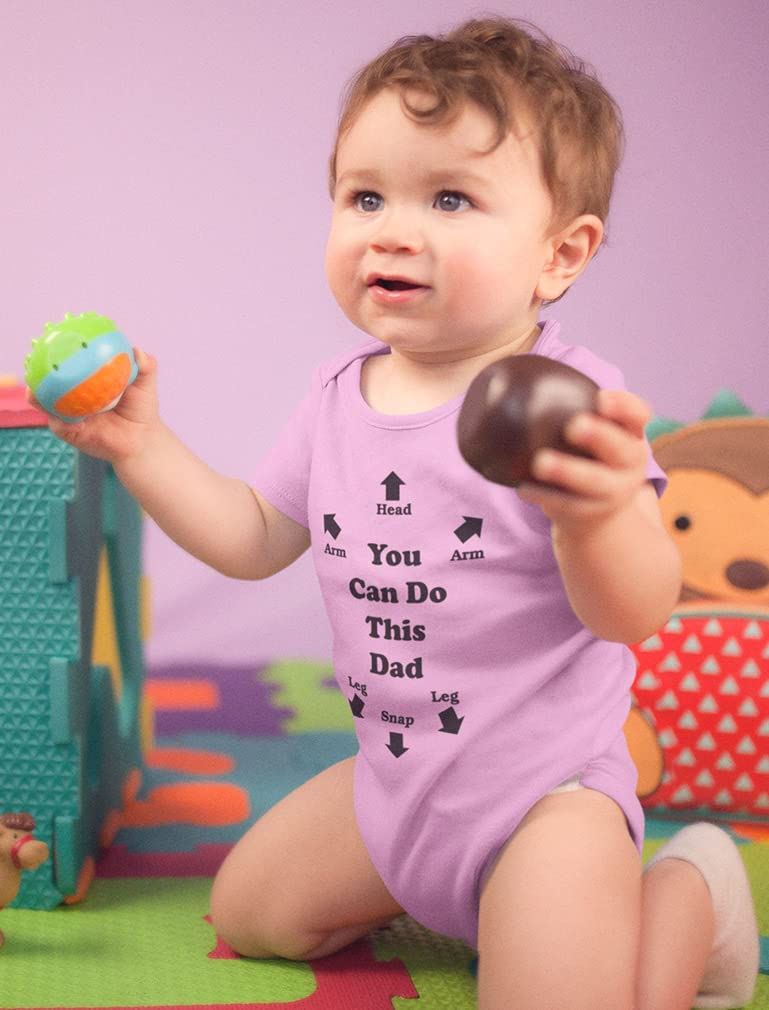 Funny Baby Bodysuit - 'You Can Do This' New Dad Gift for Infant Boys & Girls | Perfect for Newborn Photo Shoots & Parenting Humor