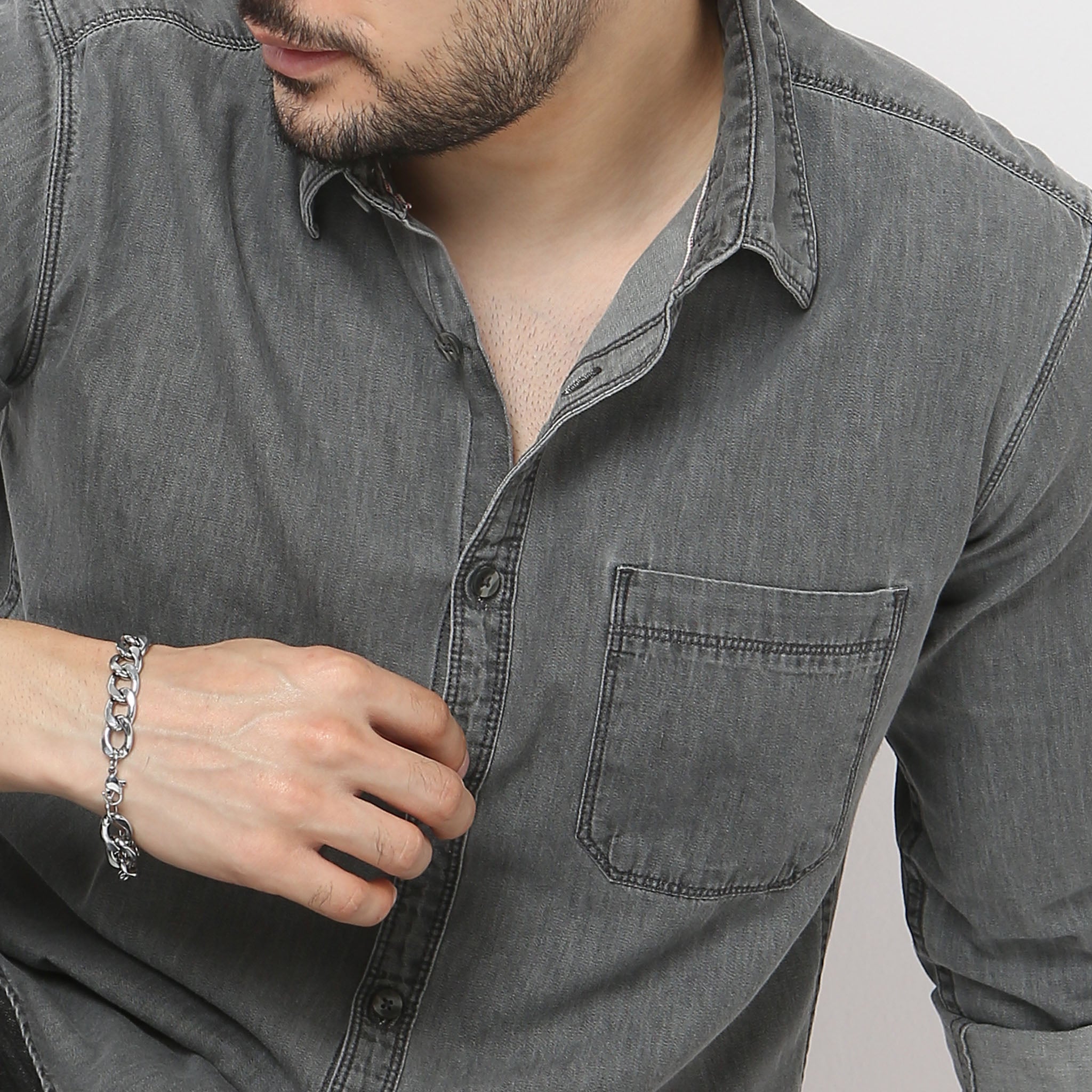 Authentic Indigo Denim Shirt - Classic Regular Fit Cruiser Shirt™ | Perfect for Casual Wear, Outdoor Adventures & Everyday Style