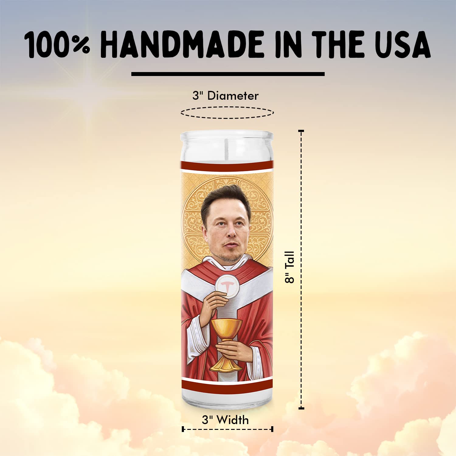 Saint Candles - Handmade Soy Wax Devotional Candles in Glass Jars for Tech Lovers - Unique Novelty Gift for Technologists | Perfect for Meditation, Home Decor & Geek Culture Gifts