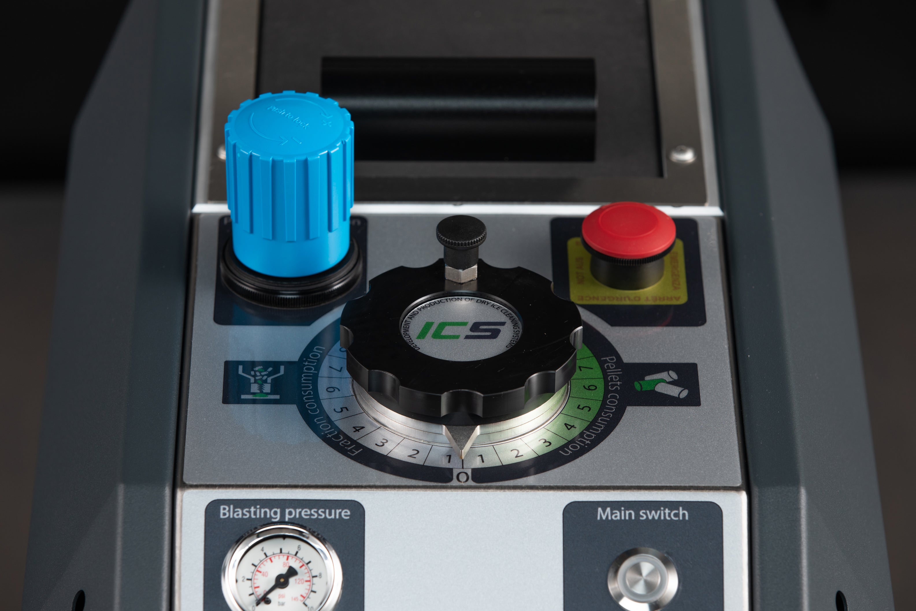 ICS IC 030 Evo II Dry Ice Blasting Machine - Professional Industrial Cleaning Equipment for Automotive, Food Processing & Mold Removal