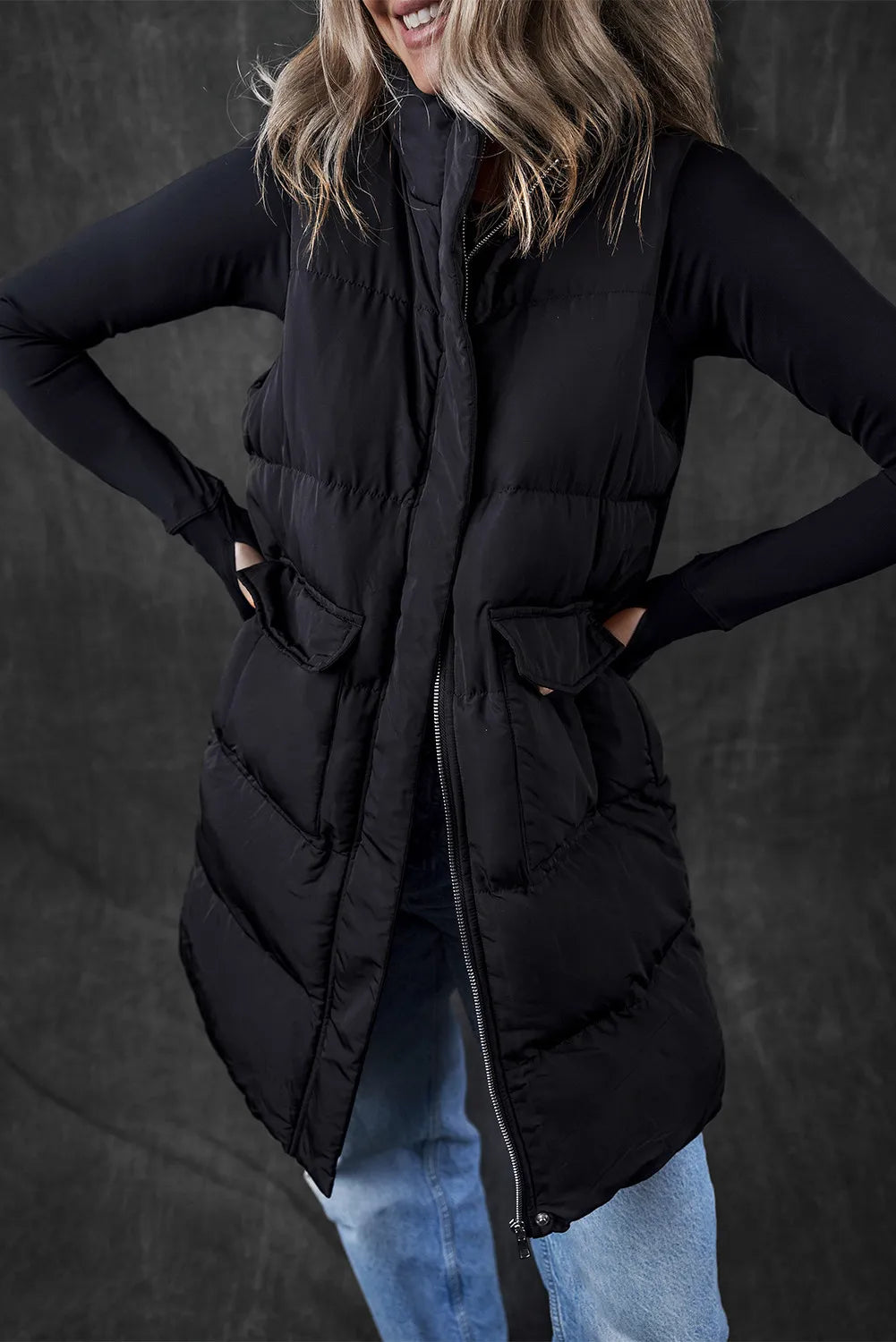 Men's Lightweight Pocketed Zip Up Vest Coat - Waterproof Windbreaker for Outdoor Hiking & Running