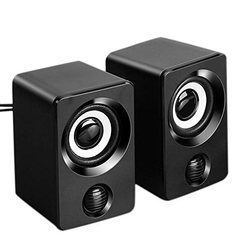 ISTOVO 2.0 USB Powered Computer Speakers - Stereo Surround Sound Multimedia Speakers for PC, Laptop, Smartphone | Perfect for Gaming, Music & Home Office