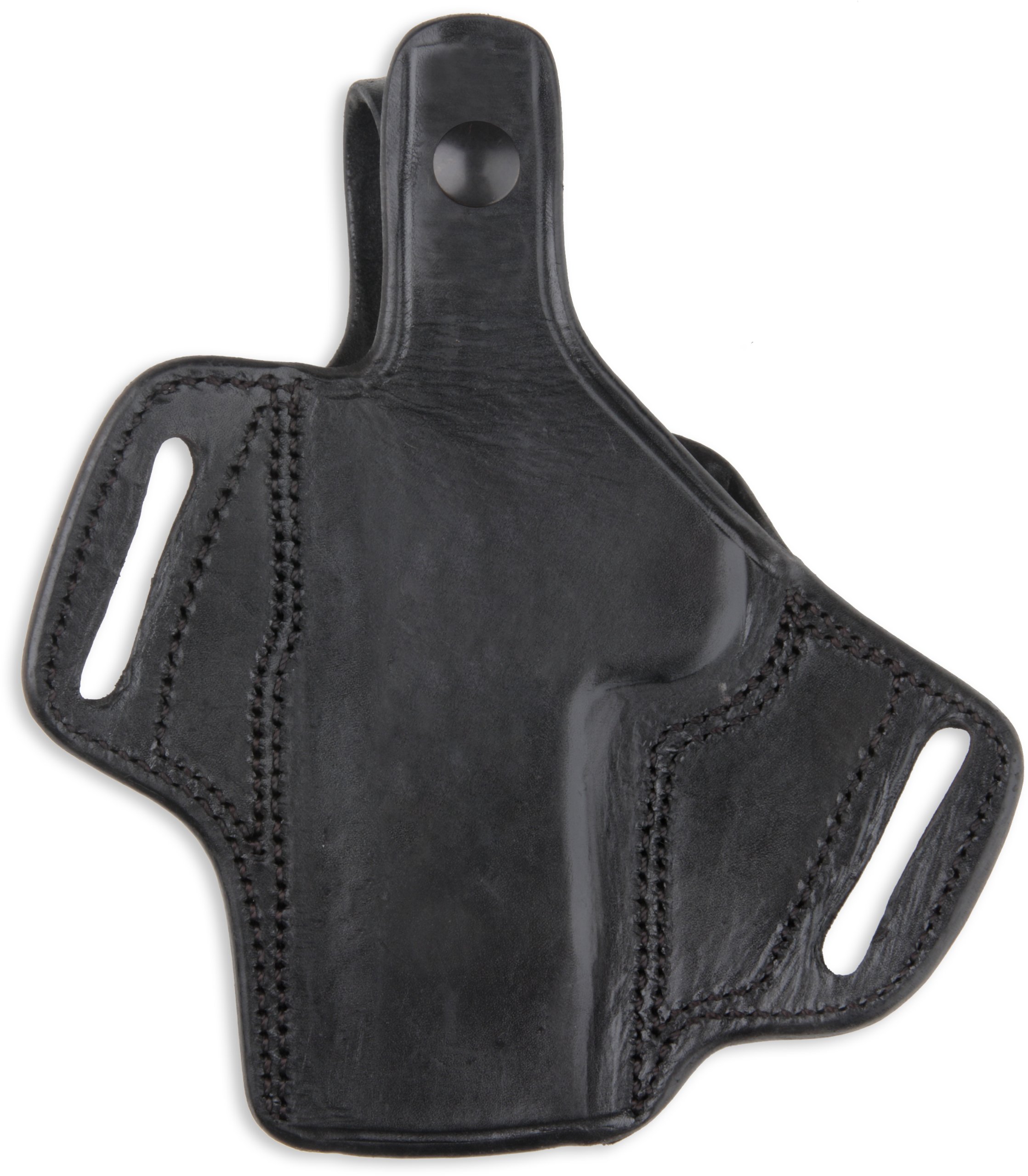 Bulldog Cases Deluxe Molded Auto Leather Laser Holster with Thumb Break (Black) - Premium Gun Holster for Concealed Carry & Tactical Use | Perfect for Law Enforcement, Security & Outdoor Activities