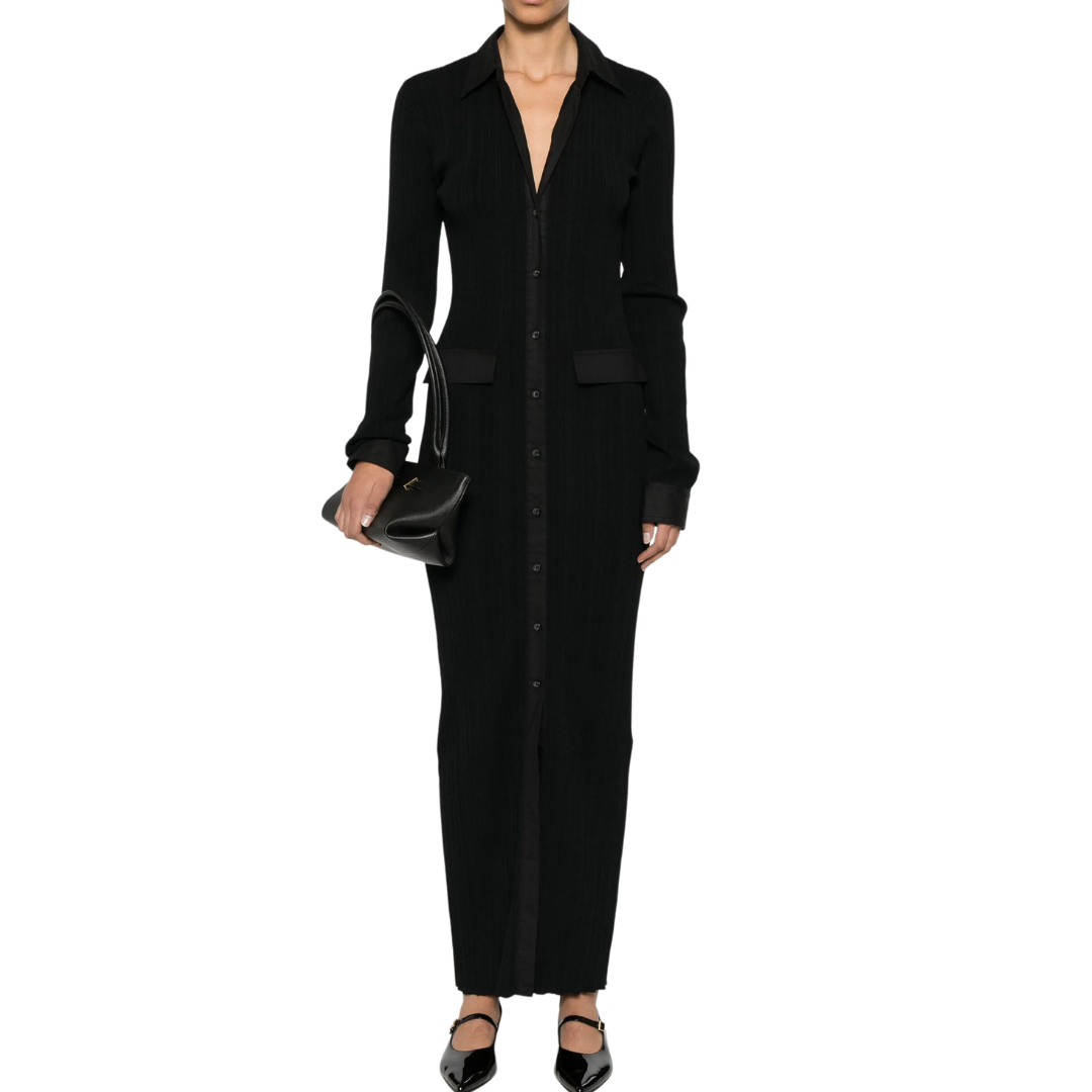 Soft & Stylish Knitted Shirt Dress for Women - Comfortable Casual Wear for Office, Date Night & Weekend Outings