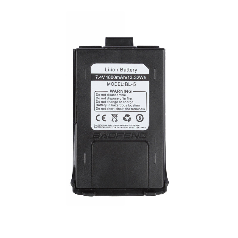 1800mAh Rechargeable Li-ion Battery for Baofeng GT-3 & GT-3TP Two-Way Radios - Long Lasting Power for Outdoor Adventures, Emergency Communication & Hiking