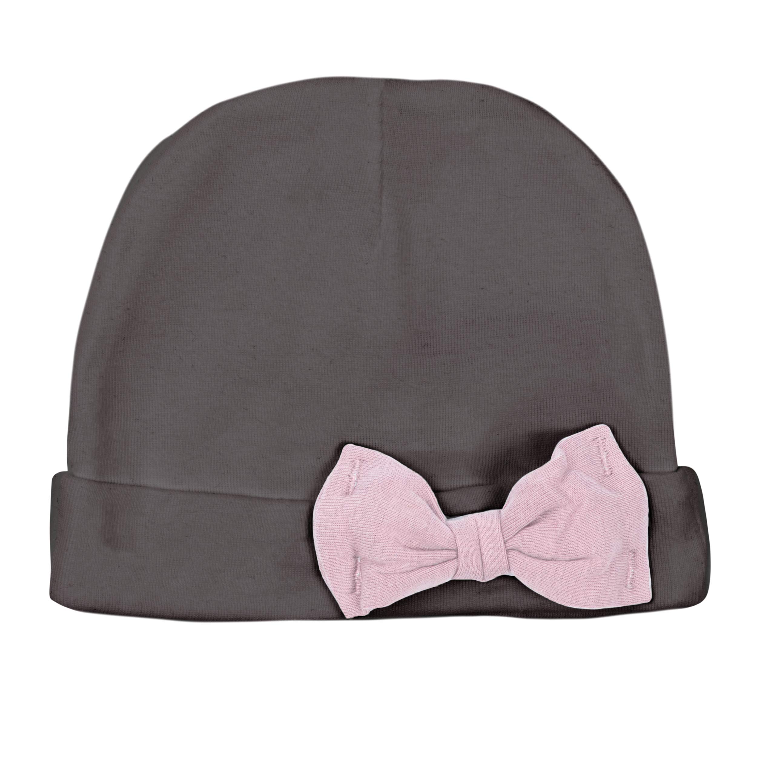 Adorable Newborn Baby Hats with Bow - Soft & Warm Winter Infant Hats for Boys & Girls | Perfect for Newborn Photography, Winter Outfits & Gift Giving