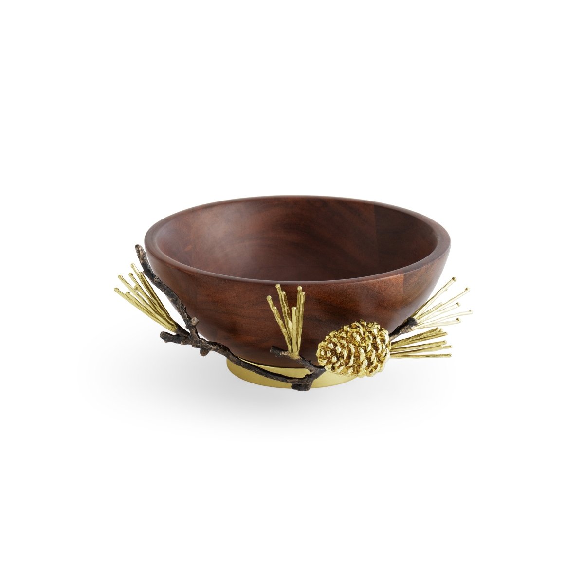 Handmade Pine Cone Wood Small Bowl - Natural Rustic Decorative Bowl for Home Decor, Kitchen, Dining Table & Gift Giving