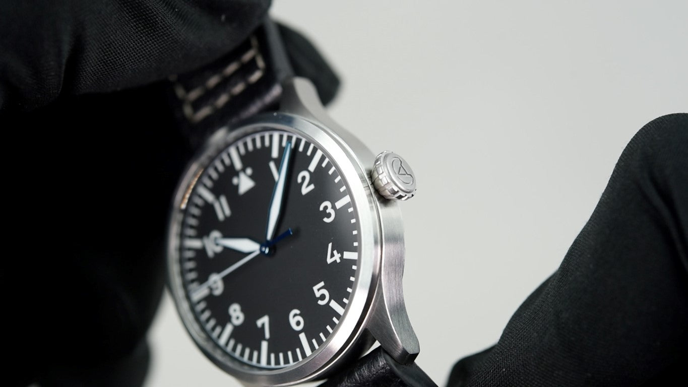 Pre-Owned Archimede Pilot 39 H Men's Watch - Vintage Pilot Style Automatic Watch with Sapphire Crystal - Perfect for Aviation Enthusiasts & Watch Collectors