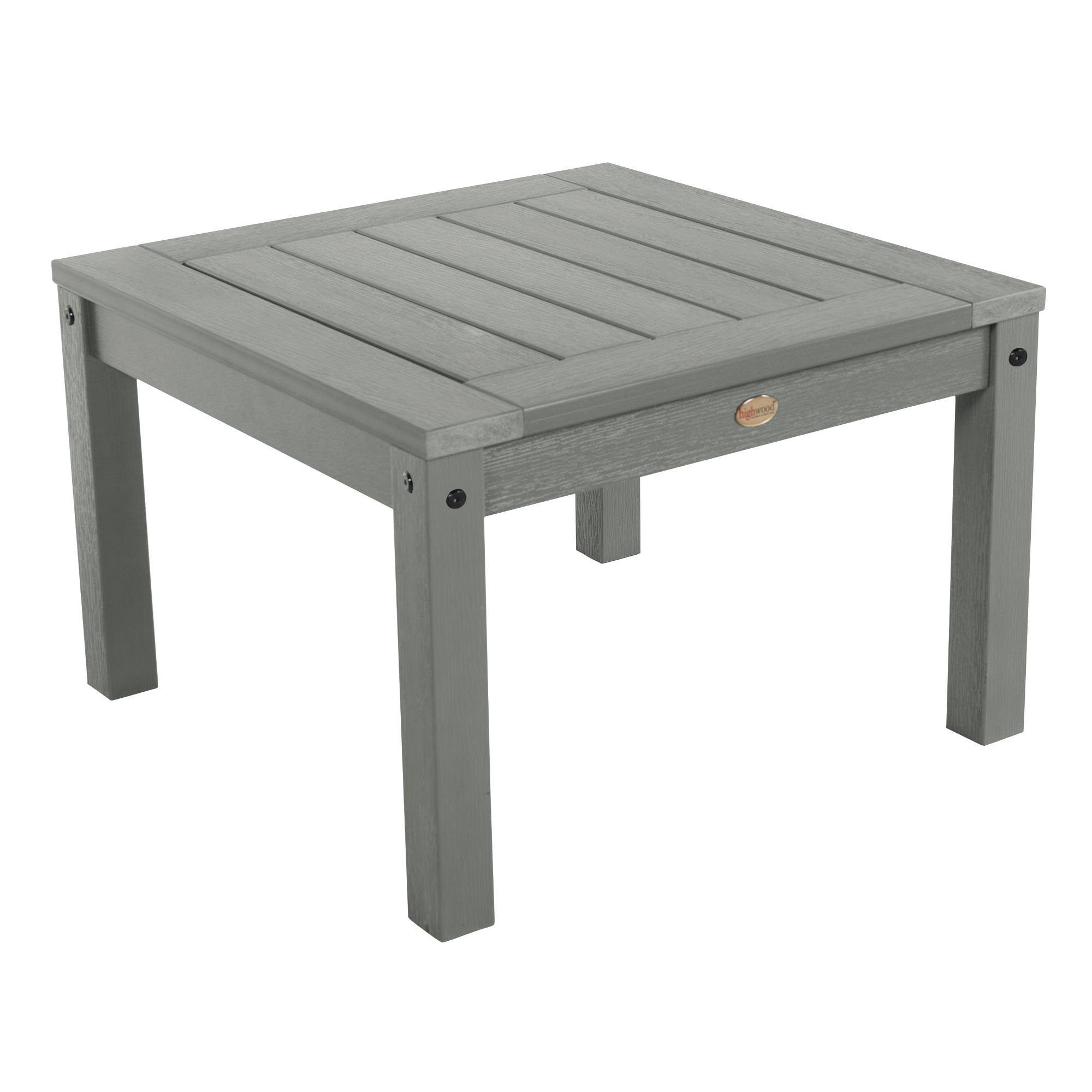 Adirondack Side Table - Rustic Outdoor End Table for Patio, Deck, or Garden - Perfect for Drinks, Books & Decor
