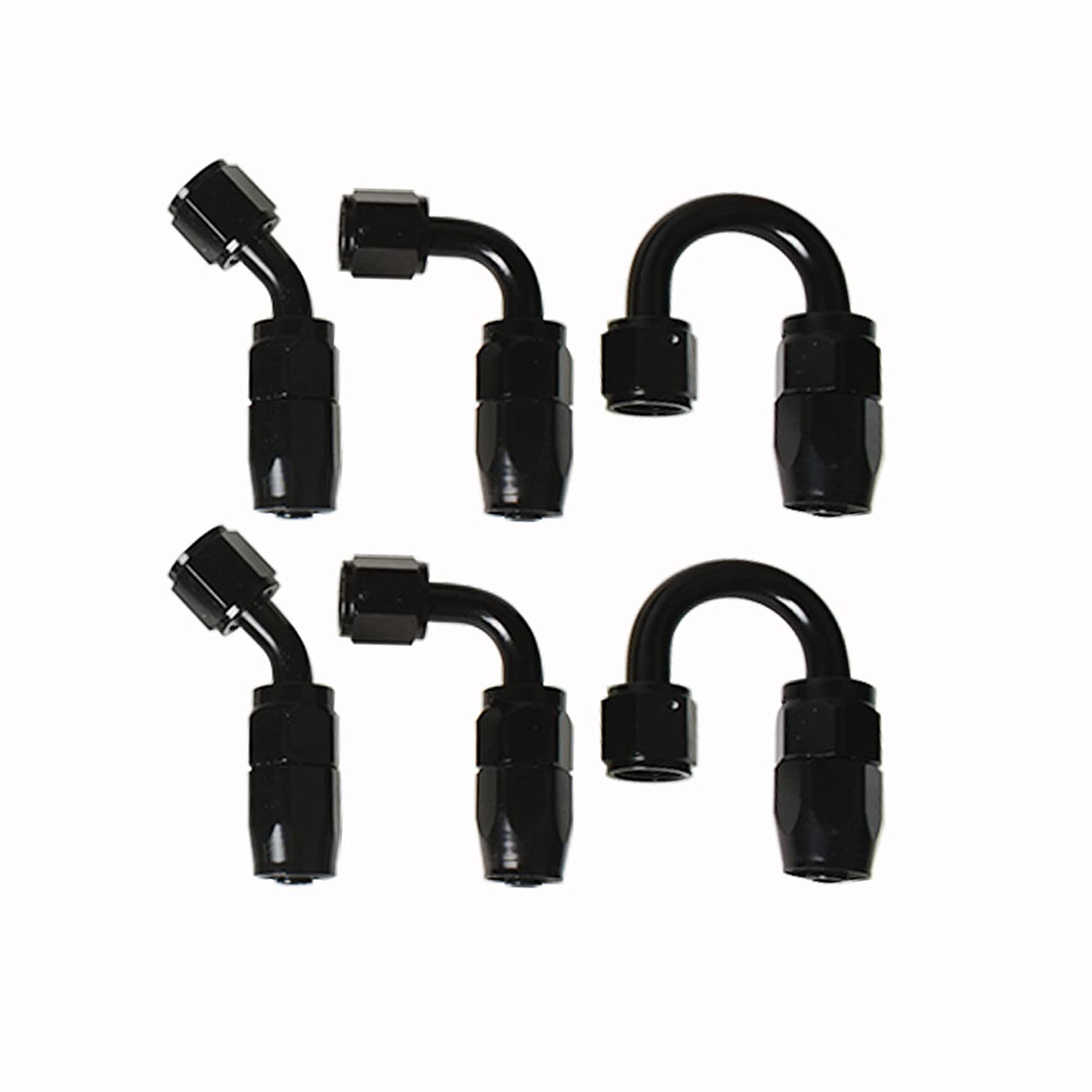 Labwork 4AN 20FT Nylon Braided Fuel Line Kit - 10PCS Swivel Fittings for Oil/Gas Transfer