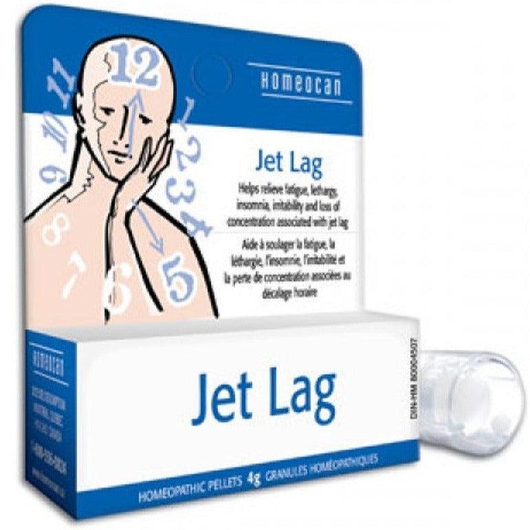 Homeocan Jet Lag Relief Pellets 4g - Natural Travel Fatigue Remedy for Time Zone Adjustment & Sleep Support