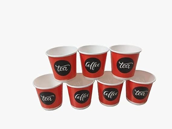 Eco-Friendly Disposable Paper Cups for Coffee & Tea - 80 Pack, 100ml (3.4oz) White Cups - Perfect for Office, Cafes, Parties & Events