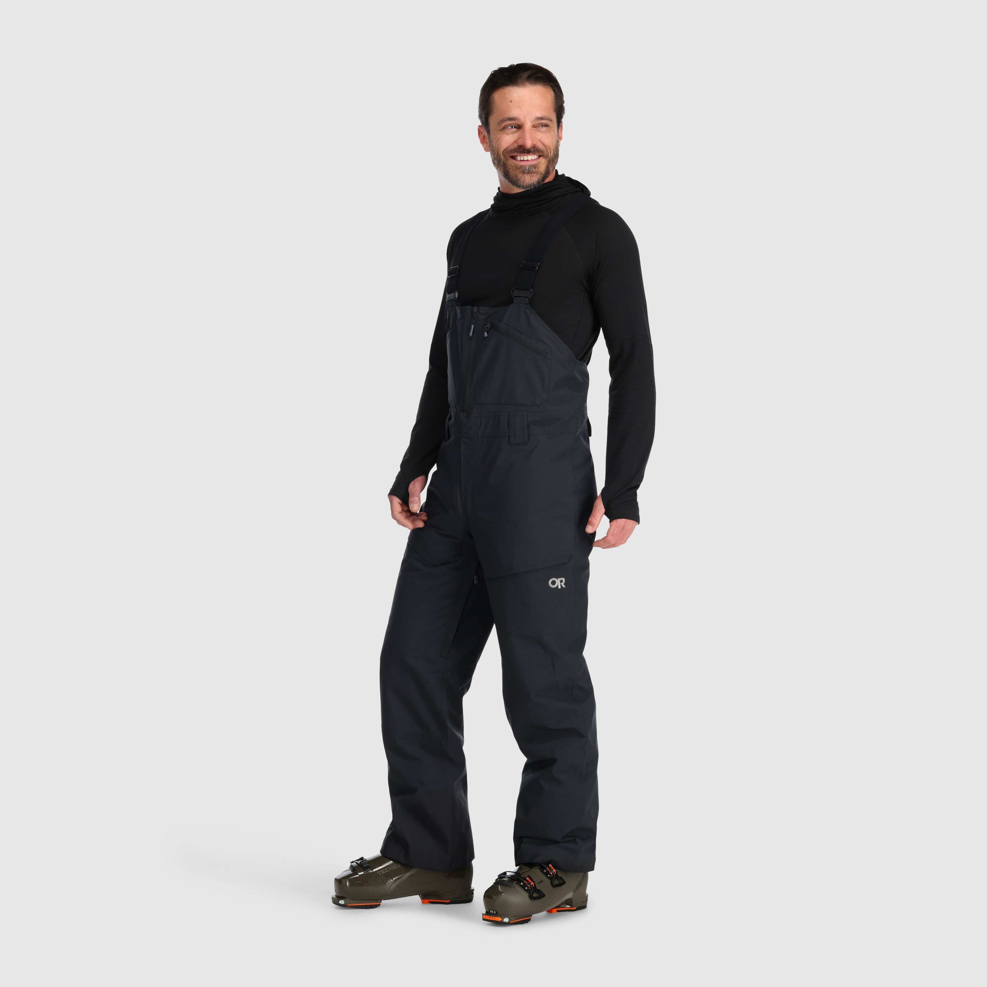 Men's Insulated Snow Bib Overalls - Waterproof Winter Ski Pants for Snowboarding & Outdoor Activities