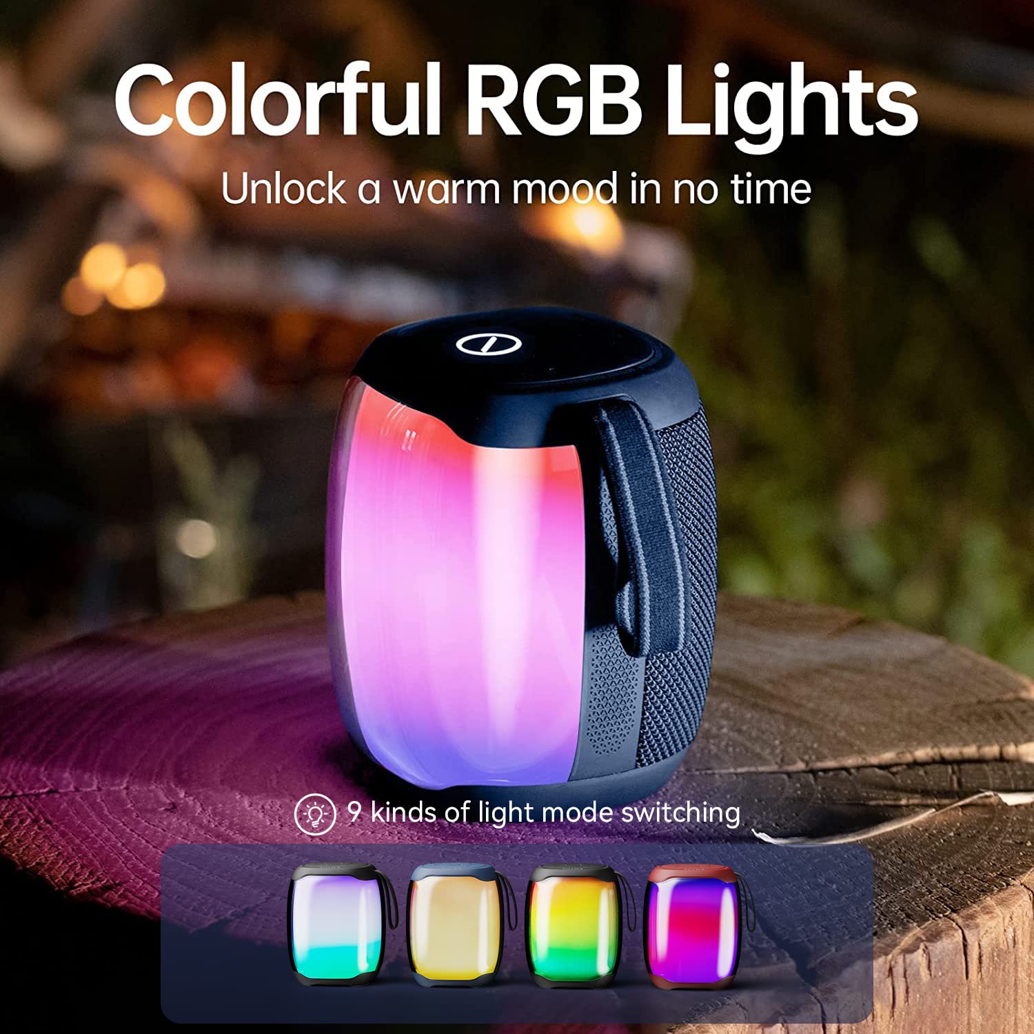 Sanag V12S Pro Bluetooth Speaker - Portable Wireless Speaker with HD Sound, IPX7 Waterproof, 24H Playtime for Outdoor, Camping, Beach, Pool Party & Travel