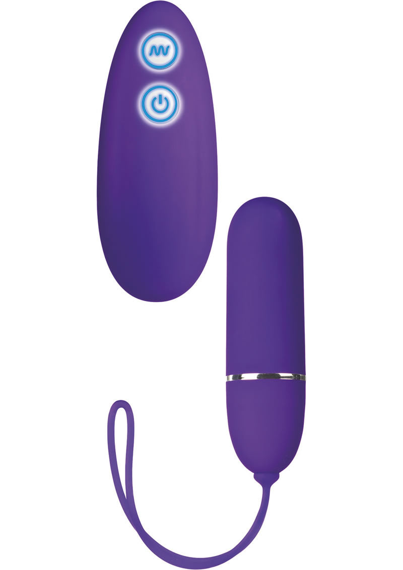 7-Speed Rechargeable Bullet Vibrator with Remote Control - Purple | Waterproof & Ultra-Quiet for Couples Play & Solo Pleasure