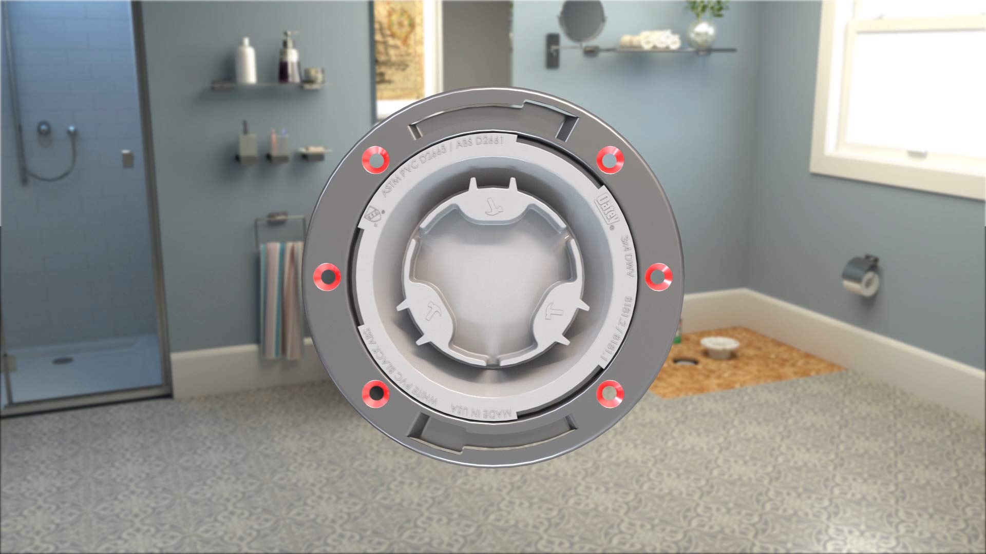 Oatey 3 inch or 4 inch PVC Closet Flange with Metal Ring - No Test Cap - Durable Plumbing Fitting for Toilet Drain Installation in Bathrooms & Basements