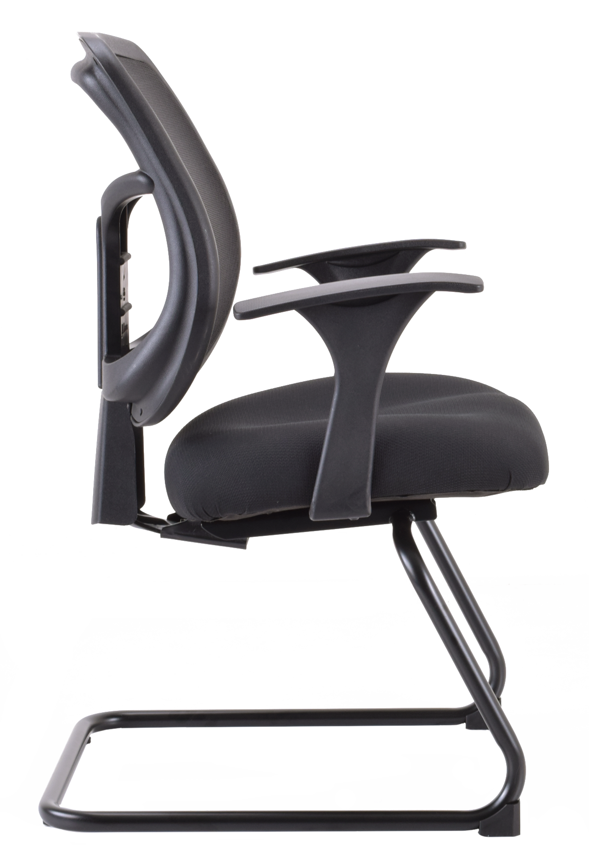 Eurotech Apollo Guest Chair - Ergonomic Mesh & Fabric Office Chair, Black (MTG9900) - Perfect for Home Office, Conference Rooms & Waiting Areas