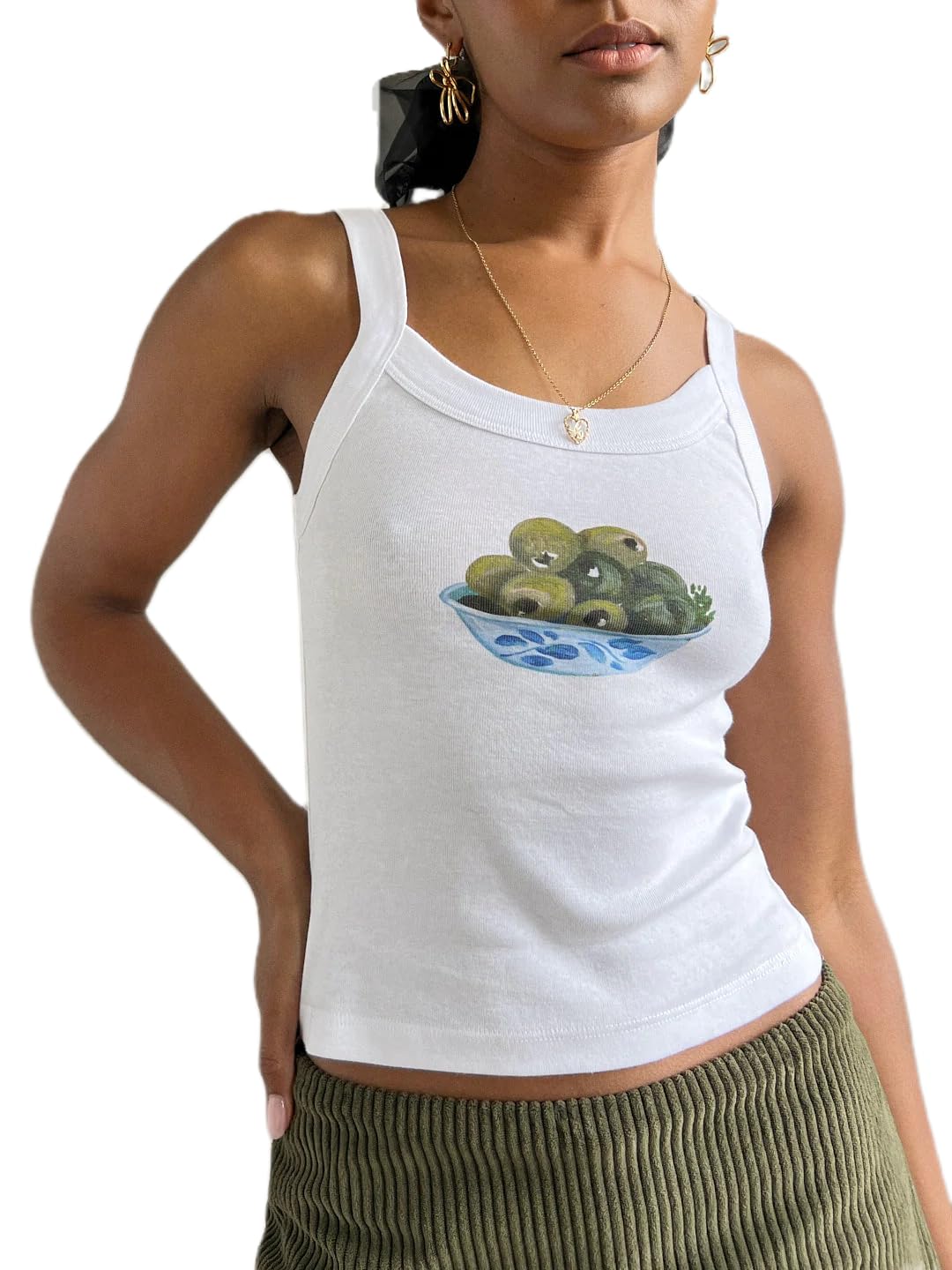 Y2K Floral Print Spaghetti Strap Tank Tops for Women - Sleeveless Graphic Cami Crop Tops | Cute Summer Outfits, Beachwear & Going Out Clothes