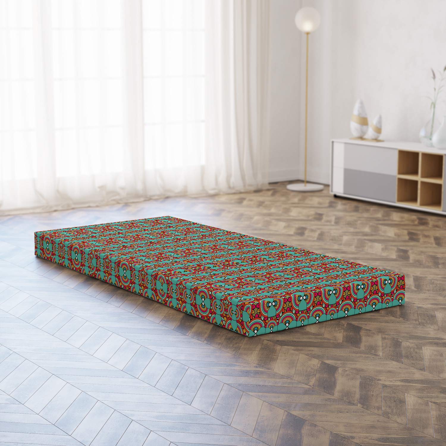 Ambesonne Tribal Foldable Mattress - 74.8