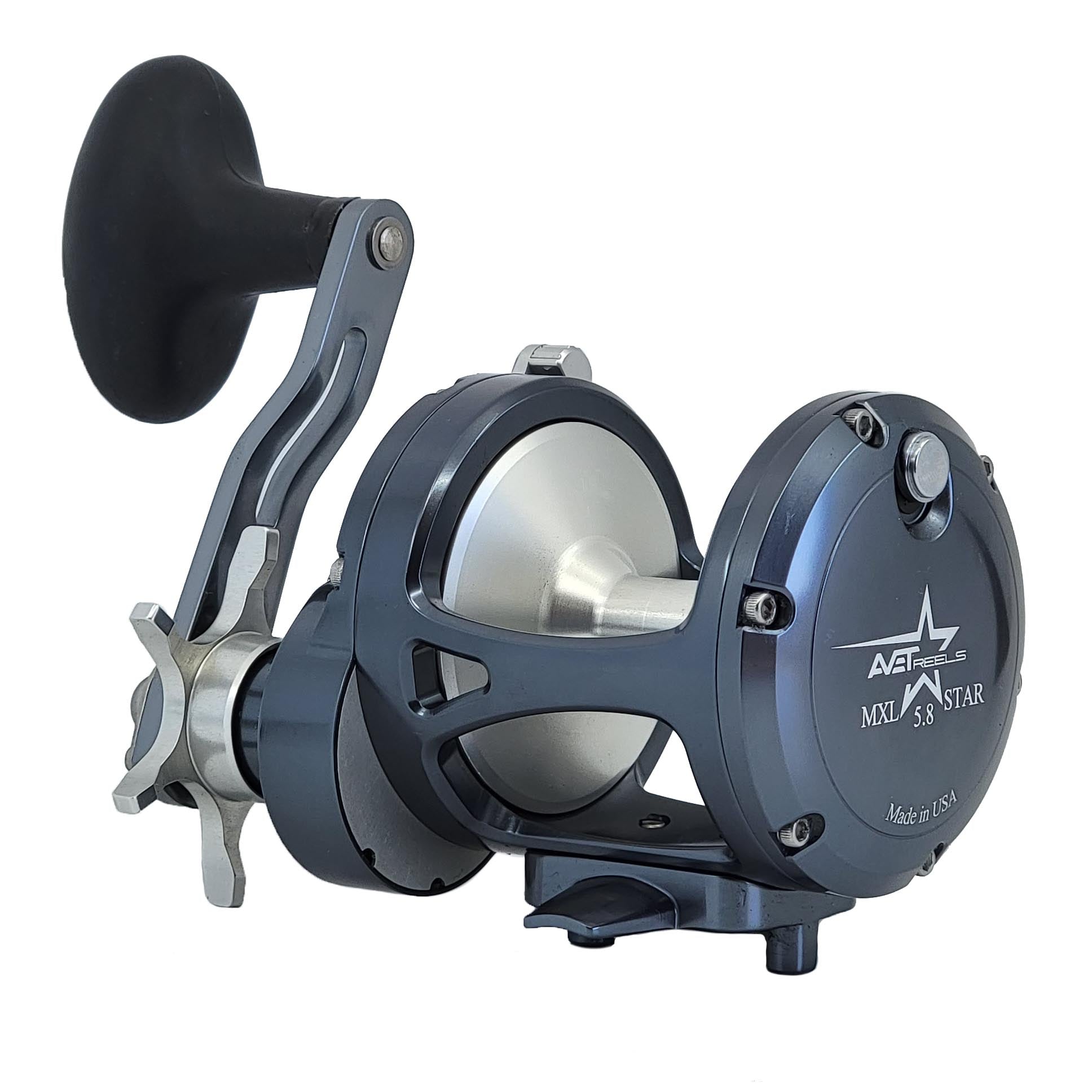 Avet MXL 5.8 Single Speed Star Drag Fishing Reel - Saltwater & Freshwater Fishing Gear for Offshore, Inshore, and Big Game Angling