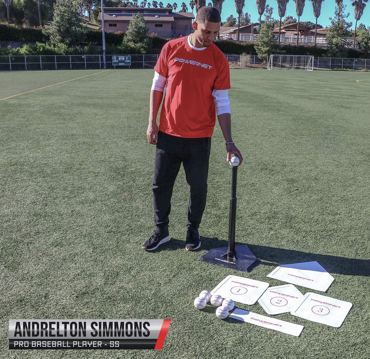 PowerNet Baseball T-Ball Coaching Bundle - Complete Training Set for Kids & Beginners | Perfect for Youth Baseball Practice, Coaching Drills & Backyard Games