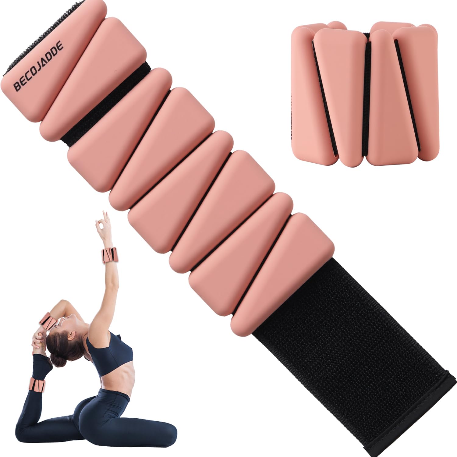 Adjustable Wrist & Ankle Weights Set (1lb & 2lb) - Premium Strength Training Weights for Walking, Running, Yoga, Pilates - Ideal for Home Workouts & Fitness Enthusiasts (Men & Women) - Boost Endurance & Tone Muscles During Cardio Exercises