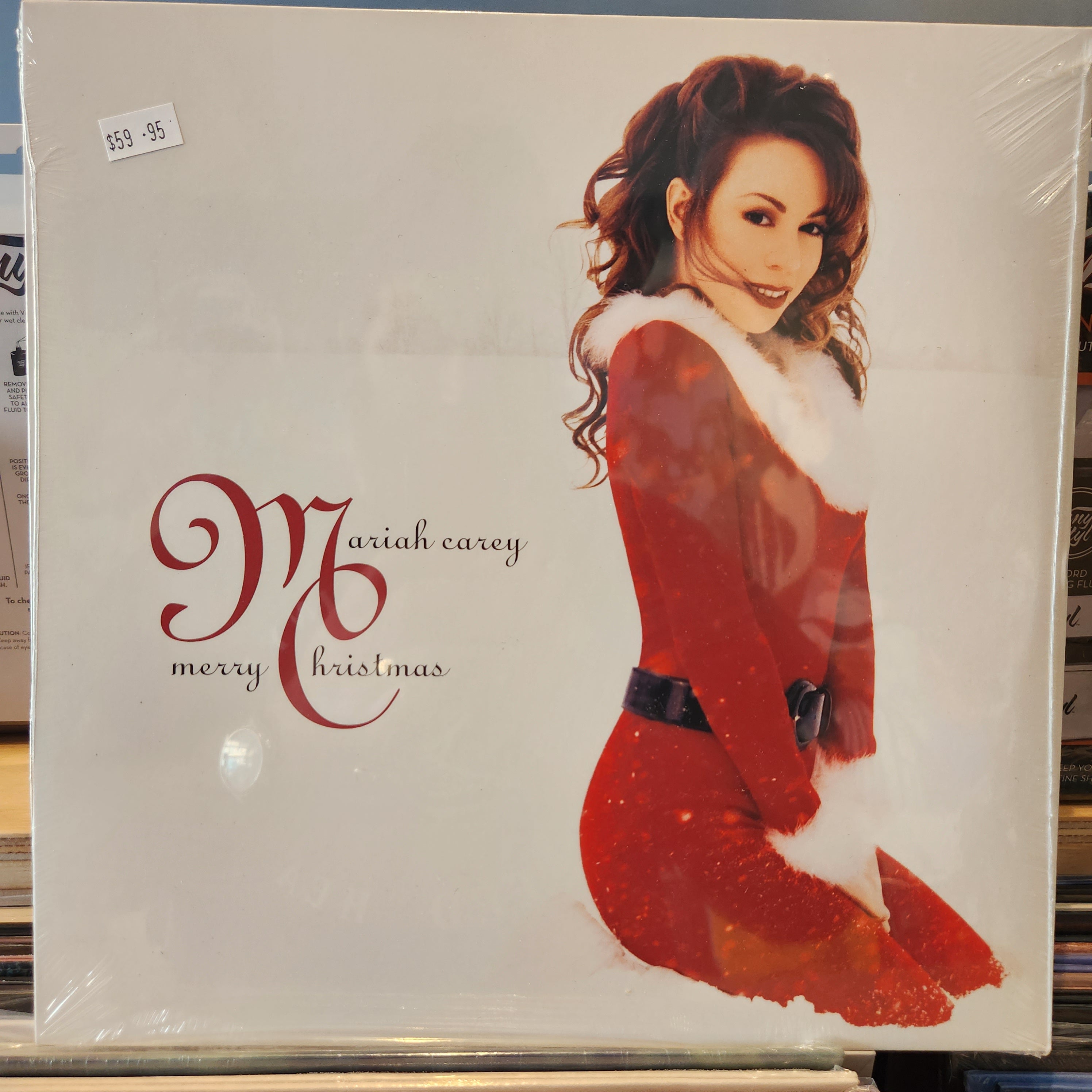 Mariah Carey Merry Christmas Vinyl LP Record - Holiday Music for Festive Gatherings & Cozy Winter Nights