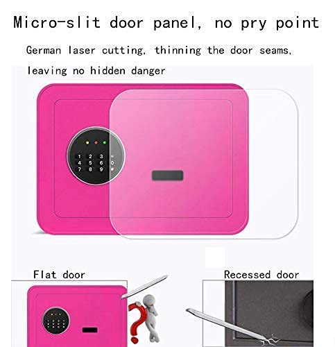 Smart Digital Electronic Safe Box - High Security Steel Home & Office Safe with Digital Keypad, Fireproof & Lockable Storage for Valuables, Documents & Keys (White) - Perfect for Bedroom, Closet, Wall Mount & Small Spaces