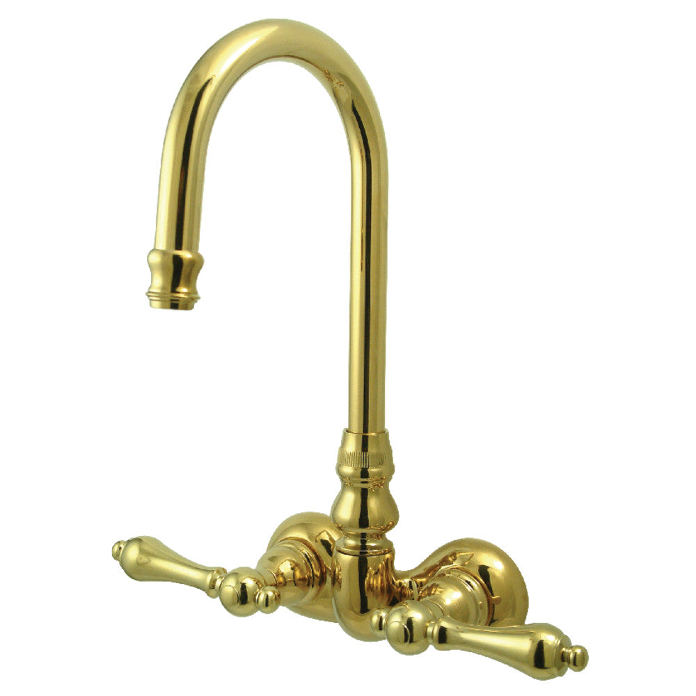 Kingston Brass CC71T5 Vintage 3-3/8 Inch Wall Mount Tub Faucet - Classic Bathroom Fixture for Vintage & Farmhouse Style Bathrooms