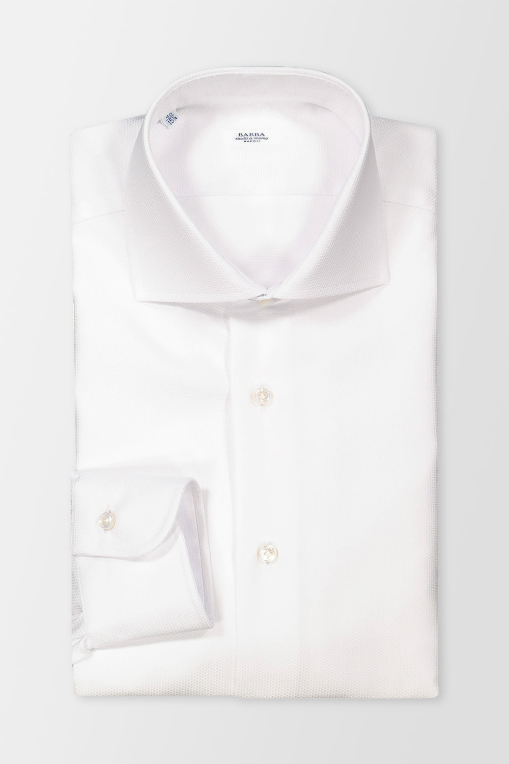 Barba Napoli White Classic Dress Shirt for Men | Premium Cotton Formal Shirt | Perfect for Business, Office & Special Occasions