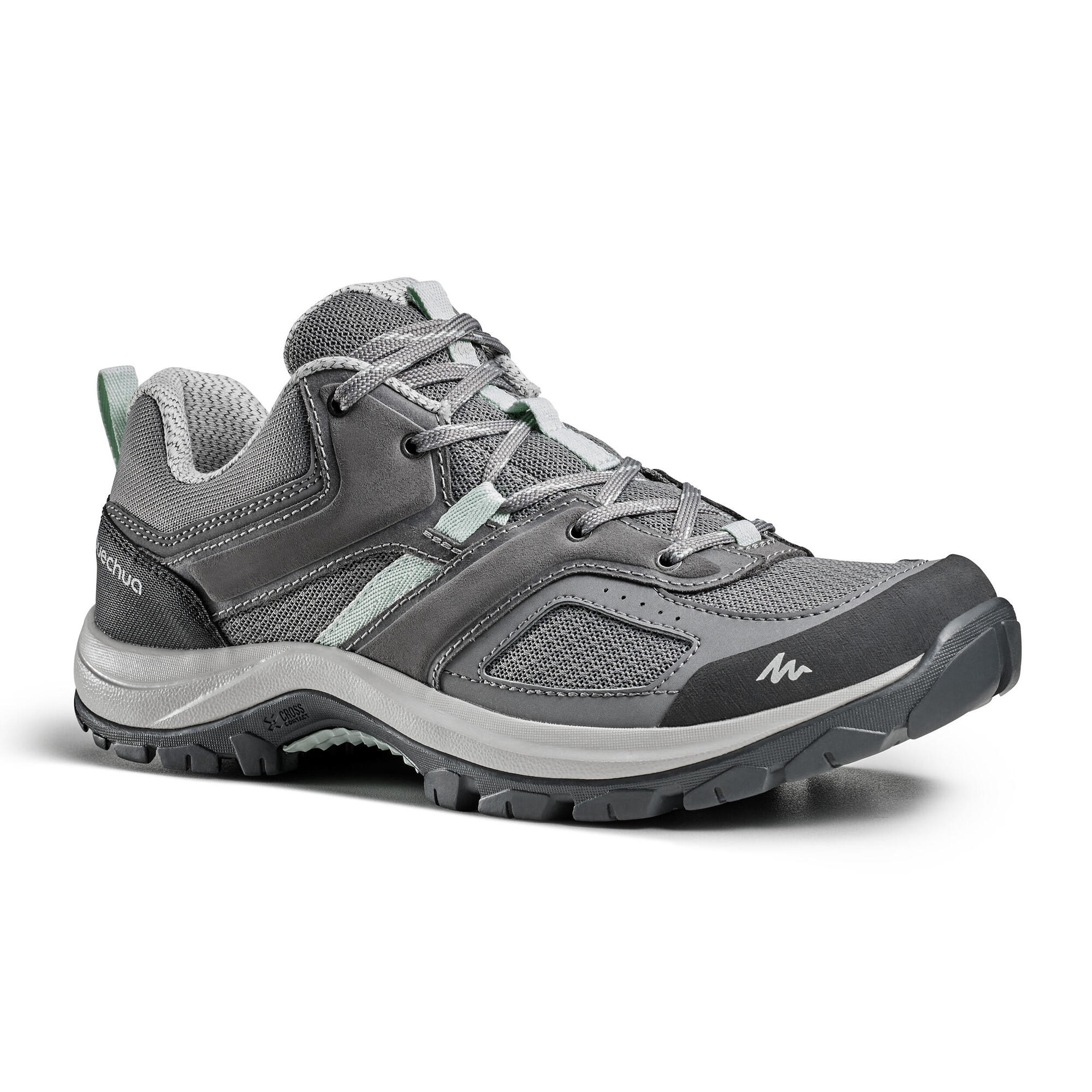 Quechua Women's MH100 Waterproof Hiking Shoes - Lightweight & Comfortable Trail Running Shoes for Outdoor Adventures, Trekking, and Camping