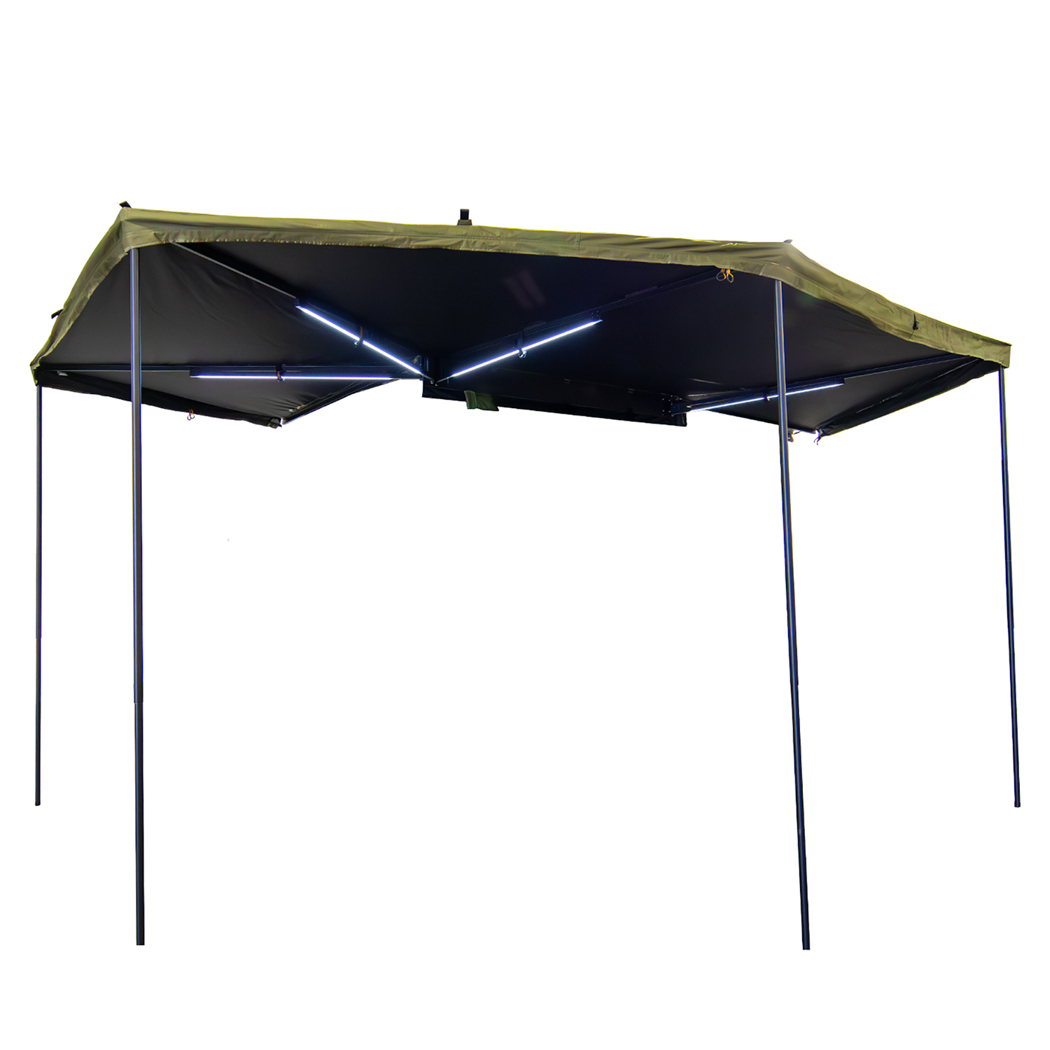 Peregrine PRO 6 Arm 270° RV Awning - Heavy Duty Outdoor Shade Canopy for Camping, Tailgating & Patio Protection