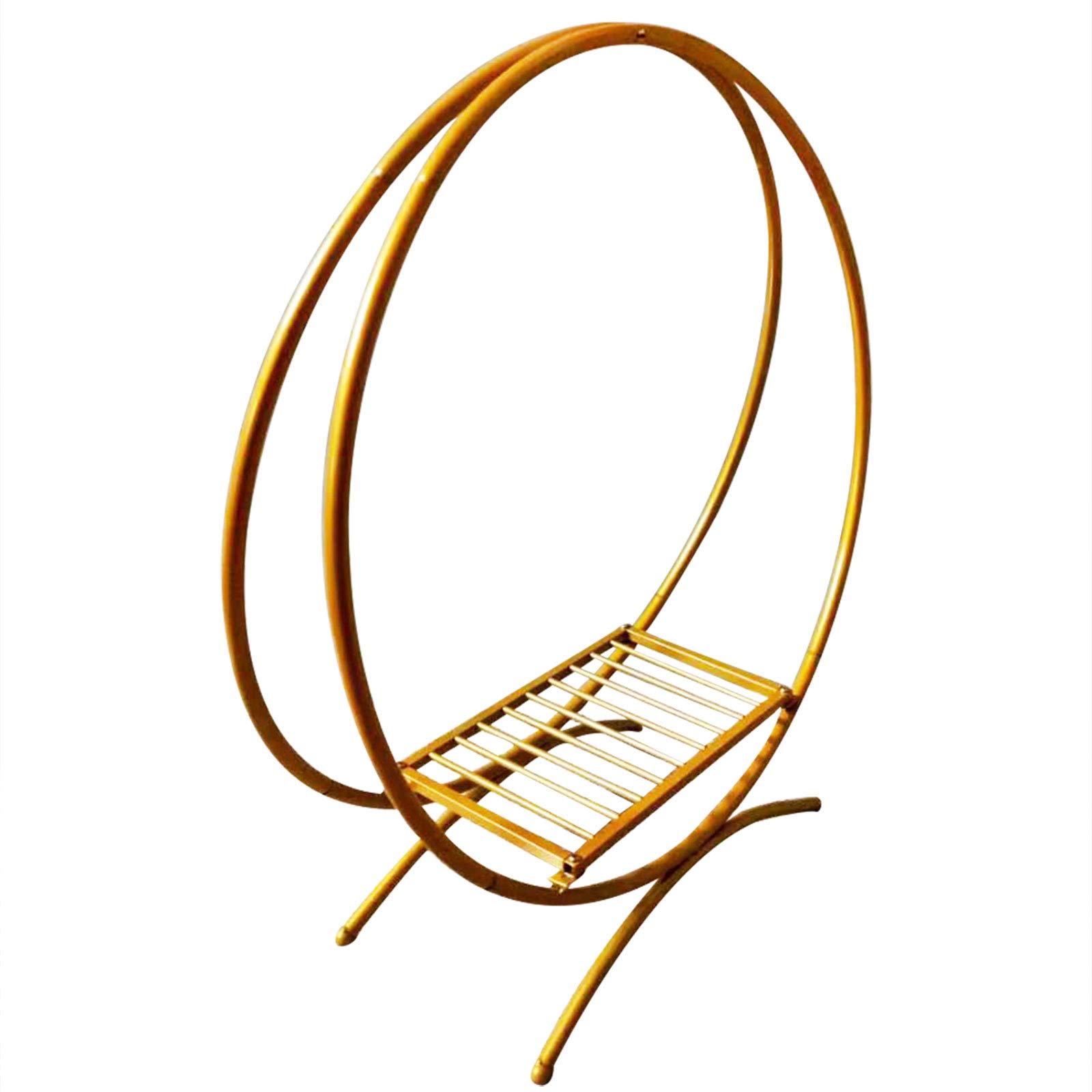 60cm Gold Wedding Cake Stand Floral Hoop - Elegant Tiered Dessert Display for Wedding, Birthday Party & Special Events Decorations