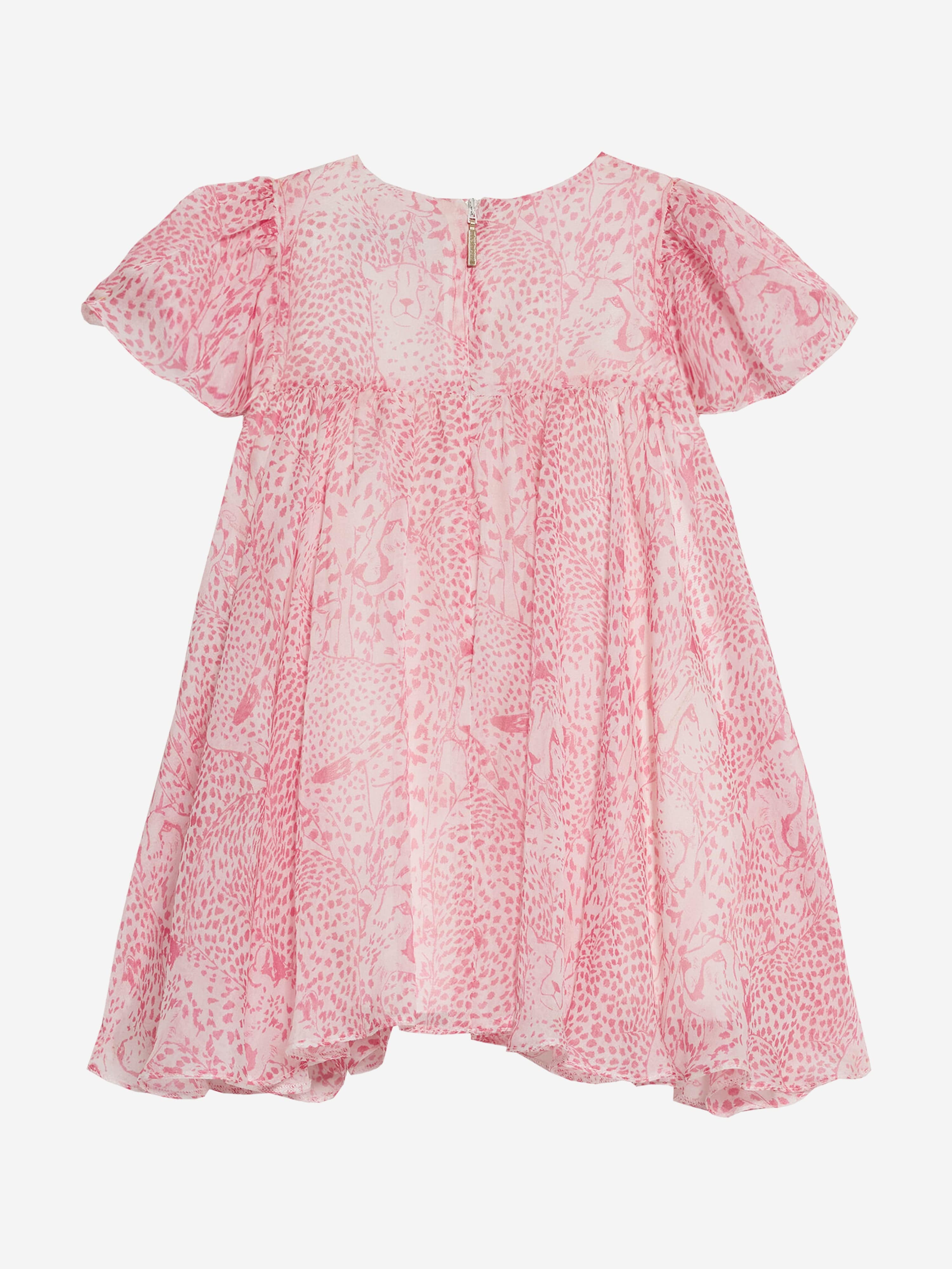 Pink Silk Baby Girl Dress - Elegant & Comfortable for Parties, Photos & Special Occasions
