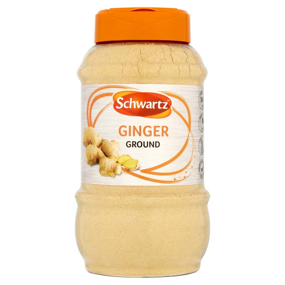 Premium Schwartz Ground Ginger 310g | Pure & Natural Spice for Baking, Cooking & Tea | Ideal for Gingerbread, Asian Cuisine & Wellness Drinks