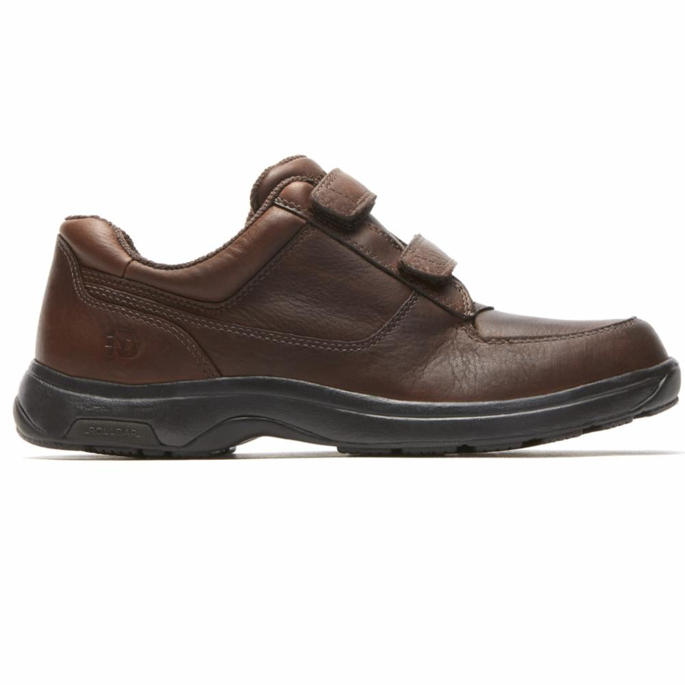 Dunham Men's Winslow Oxford Brown 4E Wide Comfortable Casual Shoes for Work & Business Wear